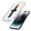 SPIGEN GLAS.TR EZ FIT 2-PACK iPhone 14 Pro Max készülékhez temperált üveg kijelzővédő átlátszó