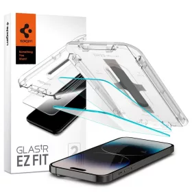   SPIGEN GLAS.TR "EZ FIT" 2-PACK iPhone 14 Pro készülékhez kijelzővédő – átlátszó