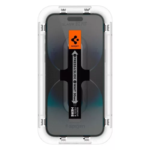 SPIGEN GLAS.TR "EZ FIT" 2-PACK iPhone 14 Pro készülékhez kijelzővédő – átlátszó