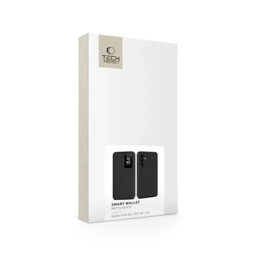 TECH-PROTECT SMART WALLET tok GALAXY A26 5G / A17 4G / 5G készülékhez matt fekete