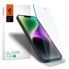 Hőkezelt üveg Spigen Glas.TR Slim kijelzővédő iPhone 13 / 13 Pro / 14 / 16e/17e készülékhez, átlátszó