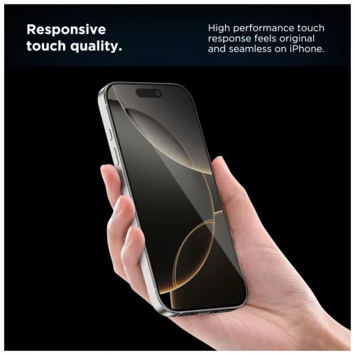 Edzett üvegfólia Tech-Protect Quick Set+ 2-PACK iPhone 15 Pro készülékhez fekete
