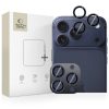 TECH-PROTECT CAMRING FIT+ kamera lencsevédő, kompatibilis iPhone 14 Pro / Max / 15 Pro / Max / 16 Pro / Max / 17 Pro / Max készülékhez – mélykék