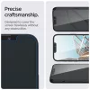 Edzett üveg kijelzővédő Spigen Glas.TR Slim iPhone 13 / 13 Pro / 14 / 16e/17e készülékhez Privacy