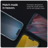 Edzett üveg kijelzővédő Spigen Glas.TR Slim iPhone 13 / 13 Pro / 14 / 16e/17e készülékhez Privacy