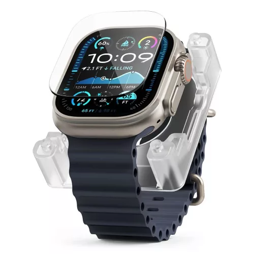 Kijelzővédő Ringke Easy Slide Apple Watch Ultra 1/2/3 készülékhez (49 MM) átlátszó