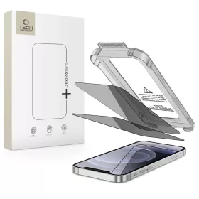   TECH-PROTECT QUICK SET SPY+ 2-PACK iPhone 12/12 Pro készülékhez privát üveg kijelzővédő