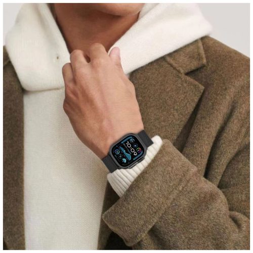 TECH-PROTECT MILANO Apple Watch tok Apple Watch 8/9/10/11/SE/ULTRA készülékhez (44/45/46/49 MM) ezüst