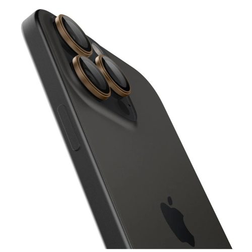SPIGEN Optik Pro Glas.tr „EZ Fit” kameravédő 2-pack iPhone 16 Pro / Max / 17 Pro / Max készülékhez sivatagi titán