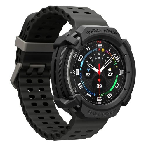 SPIGEN RUGGED ARMOR SAMSUNG GALAXY WATCH 8 CLASSIC készülékhez tok (46 MM) matte fekete