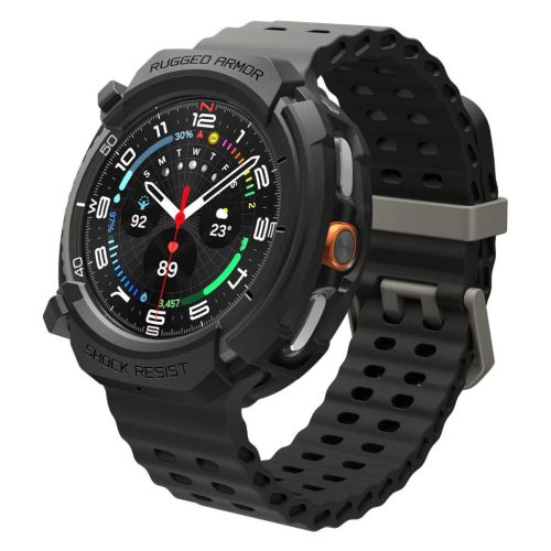 SPIGEN RUGGED ARMOR SAMSUNG GALAXY WATCH 8 CLASSIC készülékhez tok (46 MM) matte fekete