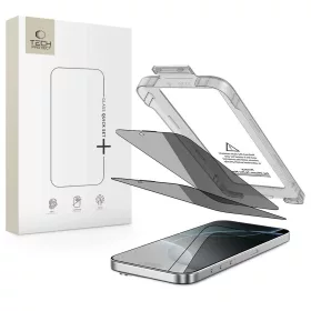   Privacy üveg kijelzővédő Tech-Protect Quick Set Spy+ 2-PACK iPhone 16 Pro Max készülékhez PRIVACY