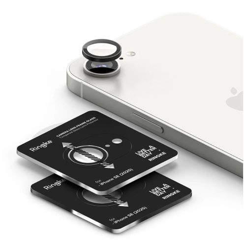 RINGKE kamera keretvédő 2-PACK iPhone 16e/17e készülékhez fekete