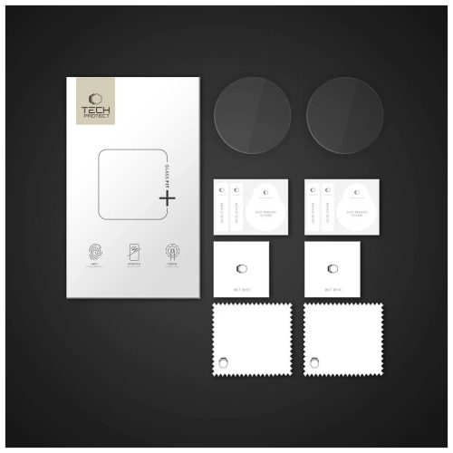 Megerősített üveg Tech-Protect Glass Fit+ 2-PACK Samsung Galaxy Watch 8 (40 MM) készülékhez átlátszó