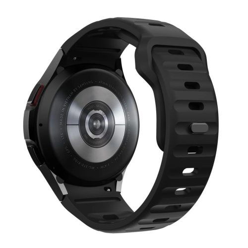 TECH-PROTECT SILICONE LINE szilikon tok Samsung Galaxy Watch 4 / 5 / 5 PRO / 6 / 7 / FE készülékhez fekete