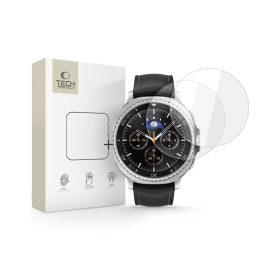   TECH-PROTECT Glass Fit+ edzett kijelzővédő 2 db SAMSUNG GALAXY WATCH 8 Classic (46 MM) készülékhez átlátszó