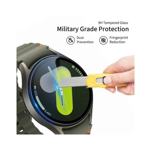 TECH-PROTECT Glass Fit+ edzett kijelzővédő 2 db SAMSUNG GALAXY WATCH 8 Classic (46 MM) készülékhez átlátszó