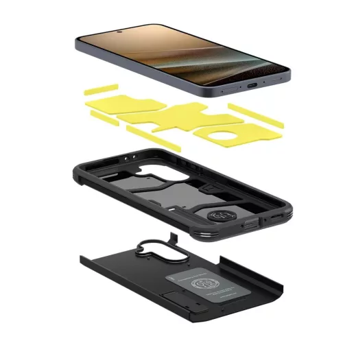SPIGEN TOUGH ARMOR tok, Galaxy A36 5G készülékhez, fekete