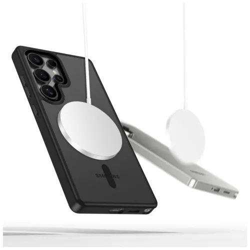 TECH-PROTECT MAGMAT MAGSAFE Galaxy S25 Ultra készülékhez védőtok fekete/átlátszó