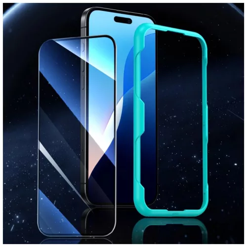 ESR edzett üveg kijelzővédő 2-PACK iPhone 16 készülékhez, átlátszó