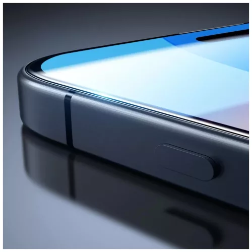ESR edzett üveg kijelzővédő 2-PACK iPhone 16 készülékhez, átlátszó