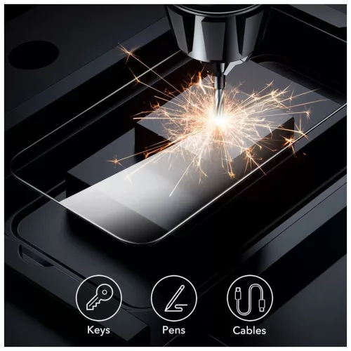 ESR edzett üveg kijelzővédő 2-PACK iPhone 16 készülékhez, átlátszó