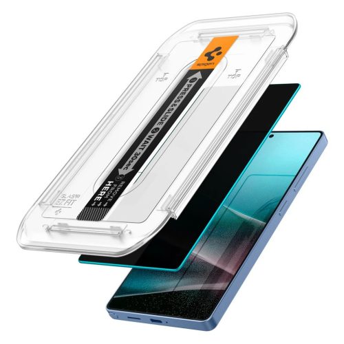 SPIGEN GLAS.TR "EZ FIT" HD 2-PACK GALAXY S25 készülékhez Ultra Privacy privát kijelzővédő