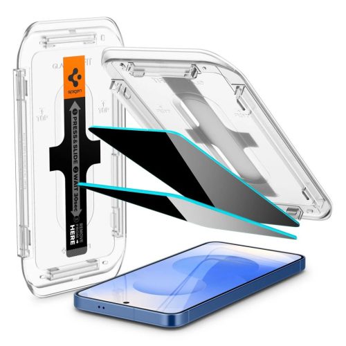 Spigen üvegfólia Glas.TR "EZ FIT" HD 2-PACK Galaxy S24 / S25 készülékhez Privacy