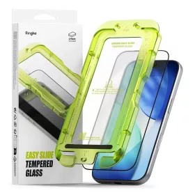   Temperált kijelzővédő RINGKE EASY SLIDE 2-PACK iPhone 17 Pro Max készülékhez fekete