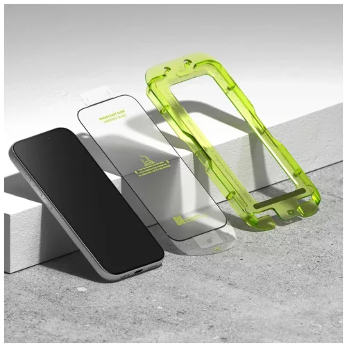 Temperált kijelzővédő RINGKE EASY SLIDE 2-PACK iPhone 17 Pro Max készülékhez fekete