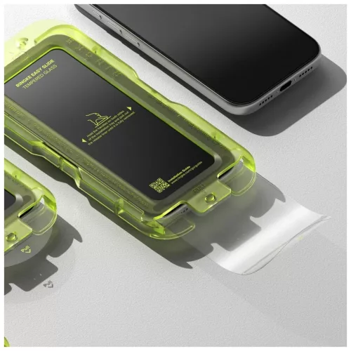 Temperált kijelzővédő RINGKE EASY SLIDE 2-PACK iPhone 17 Pro Max készülékhez fekete