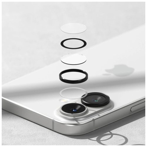 Ringke Camera Frame Protector 2-PACK iPhone 16/16 Plus készülékhez fekete