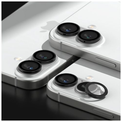 Ringke Camera Frame Protector 2-PACK iPhone 16/16 Plus készülékhez fekete