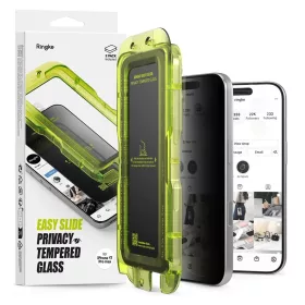   Ringke Easy Slide 2-PACK iPhone 17 Pro Max készülékhez Privacy üveg kijelzővédő