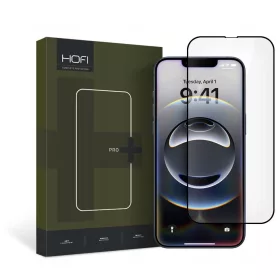   Edzett üveg kijelzővédő HOFI GLASS PRO+ iPhone 13 / 13 PRO / 14 / 16e/17e készülékhez fekete