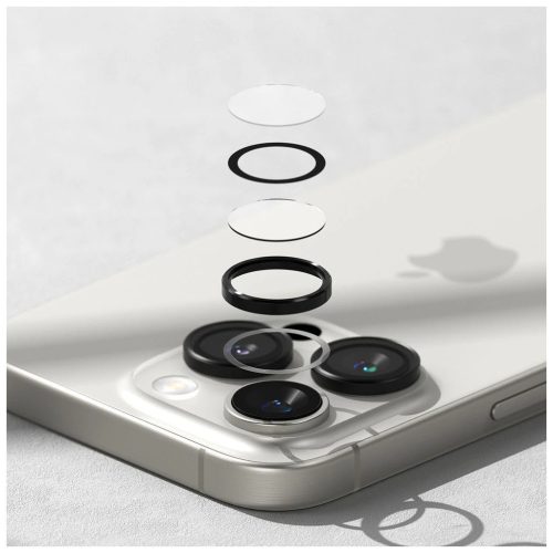 OSLONA APARATU RINGKE kamerakeret-védő 2 db iPhone 16 Pro / 16 Pro Max készülékhez fekete