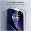 ESR Ultràfit edzett üveg kijelzővédő 2 db iPhone 16 Pro / 17 készülékhez fekete