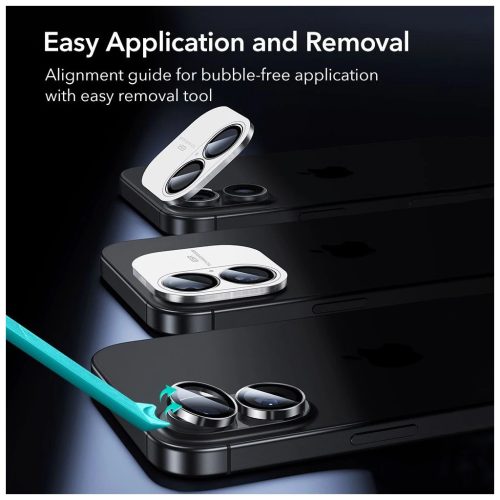 ESR ARMORITE kameravédő iPhone 16 / 16 Plus / 17 készülékhez fekete