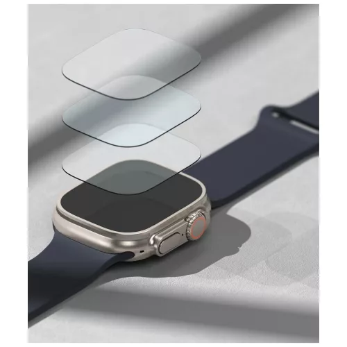 Edzett üveg Ringke ID FC Glass 4-PACK Apple Watch Ultra 1 / 2 / 3 (49 MM) készülékhez átlátszó