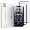 TECH-PROTECT Glass Fit+ üveg kijelzővédő 2-darab iPhone 13 / 13 Pro / 14 / 16e/17e készülékhez fekete