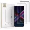 Temperált üveg kijelzővédő Tech-Protect Glass Fit+ 2-PACK Xiaomi Poco X7 Pro 5G készülékhez fekete