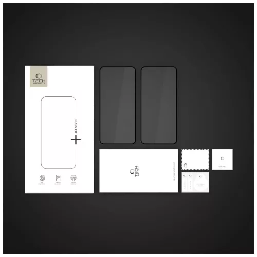 Temperált üveg kijelzővédő Tech-Protect Glass Fit+ 2-PACK Xiaomi Poco X7 Pro 5G készülékhez fekete