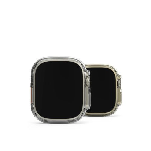 RINGKE SLIM 2-PACK tok APPLE WATCH ULTRA 1 / 2 / 3 (49 MM) készülékhez - átlátszó & titán szürke