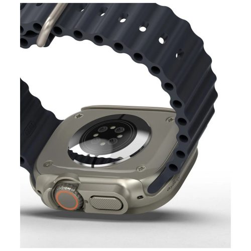RINGKE SLIM 2-PACK tok APPLE WATCH ULTRA 1 / 2 / 3 (49 MM) készülékhez - átlátszó & titán szürke