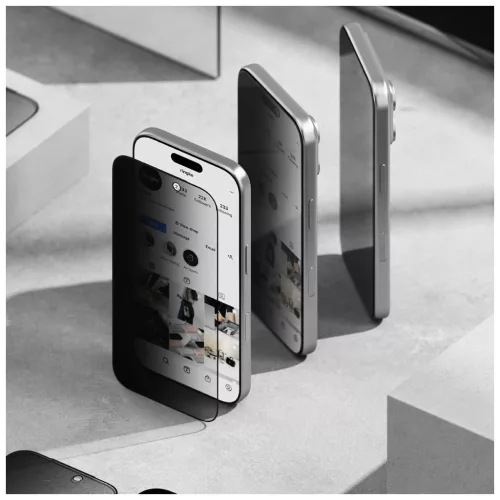 RINGKE Easy Slide Privacy kijelzővédő (2-Pack) iPhone 17 Pro készülékhez