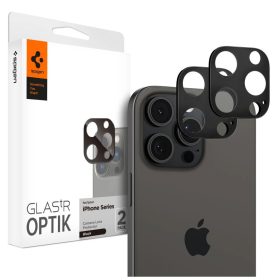   Spigen Optik.TR kameravédő 2-PACK iPhone 14 Pro / Max, iPhone 15 Pro / Max, iPhone 16 Pro / Max készülékhez fekete