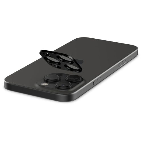 Spigen Optik.TR kameravédő 2-PACK iPhone 14 Pro / Max, iPhone 15 Pro / Max, iPhone 16 Pro / Max készülékhez fekete