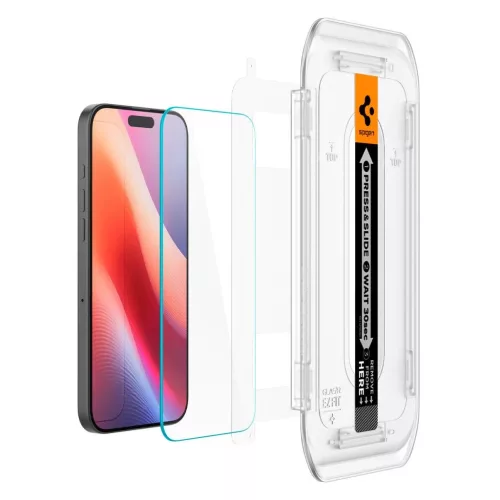 SPIGEN Glas.tr "EZ FIT" 2-PACK iPhone 16 Pro Max / 17 Pro Max készülékhez üveg kijelzővédő átlátszó