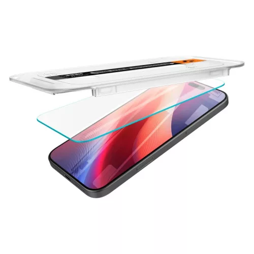 SPIGEN Glas.tr "EZ FIT" 2-PACK iPhone 16 Pro Max / 17 Pro Max készülékhez üveg kijelzővédő átlátszó