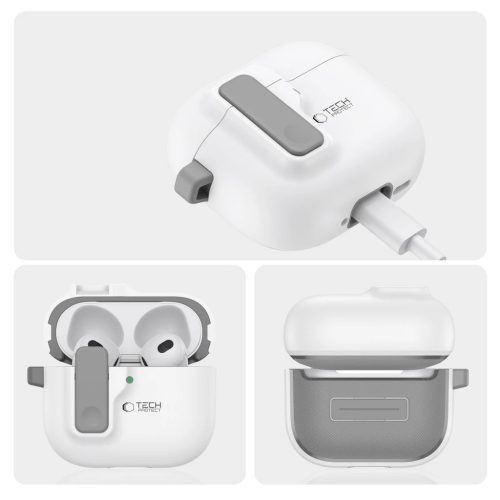 TECH-PROTECT Slim Hook tok Apple AirPods 4 készülékhez fehér